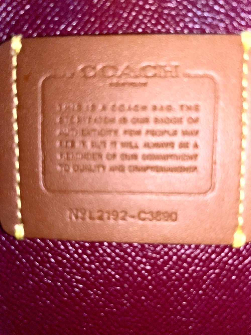 Coach Signature Leather Willow Small C3890 Bucket Bag - Picture 14 of 14